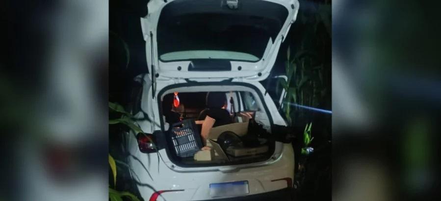 VEÍCULO ROUBADO EM SÃO MIGUEL DO IGUAÇU É RECUPERADO PELA POLÍCIA MILITAR