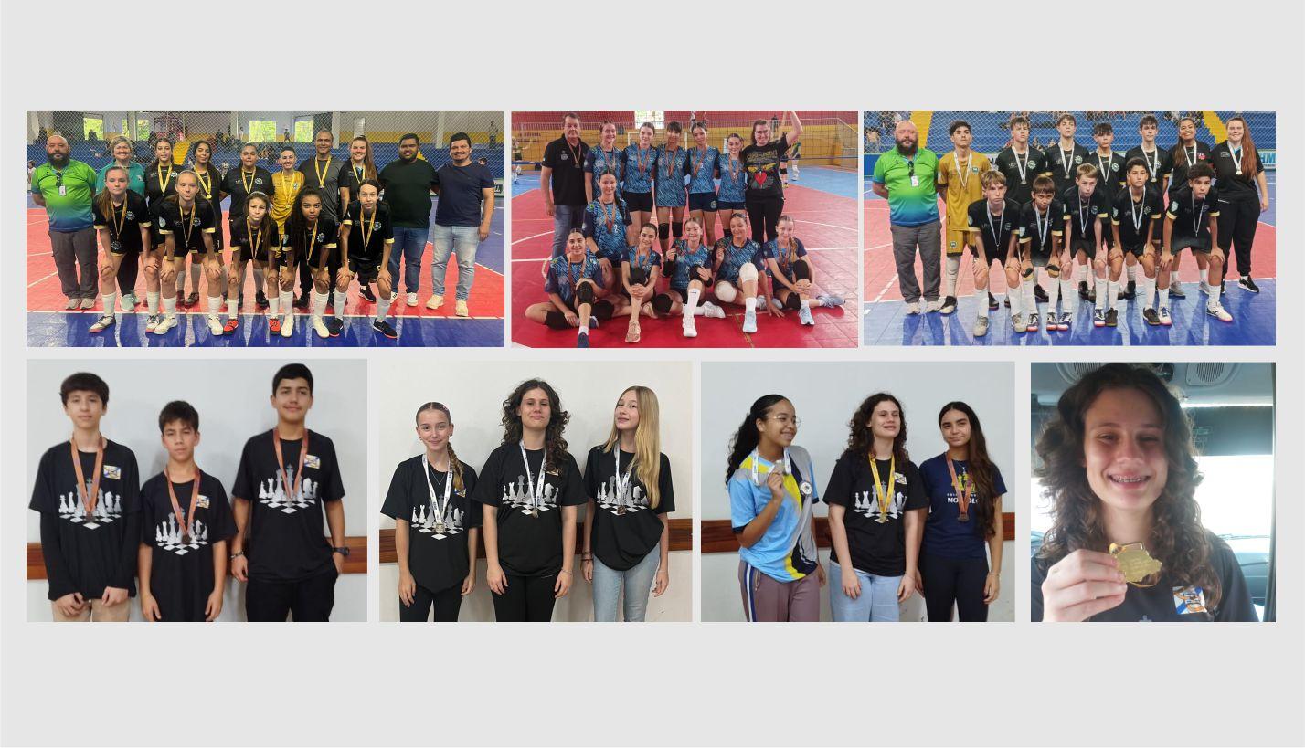 COLÉGIO COSTA E SILVA, REPRESENTANDO ITAIPULÂNDIA, CONQUISTA TÍTULO DO FUTSAL FEMININO 15 À 17 ANOS E XADREZ RELÂMPAGO FEMININO NO JEPS