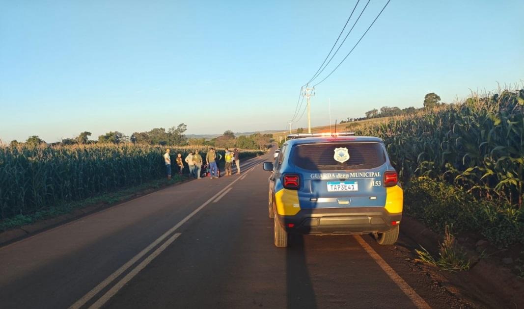 GUARDA MUNICIPAL DE SÃO MIGUEL AUXILIA EM OCORRÊNCIA GRAVE DE ATROPELAMENTO COM CICLISTA