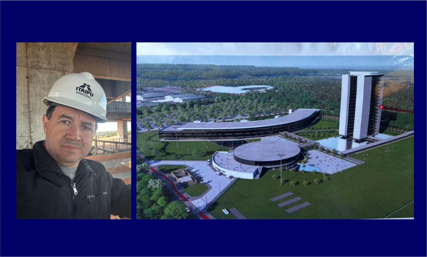 ASSISTENTE DA SUPERINTENDÊNCIA DE MEIO AMBIENTE DA ITAIPU, ROBERTO PIANO, VISITA OBRAS DA UNILA