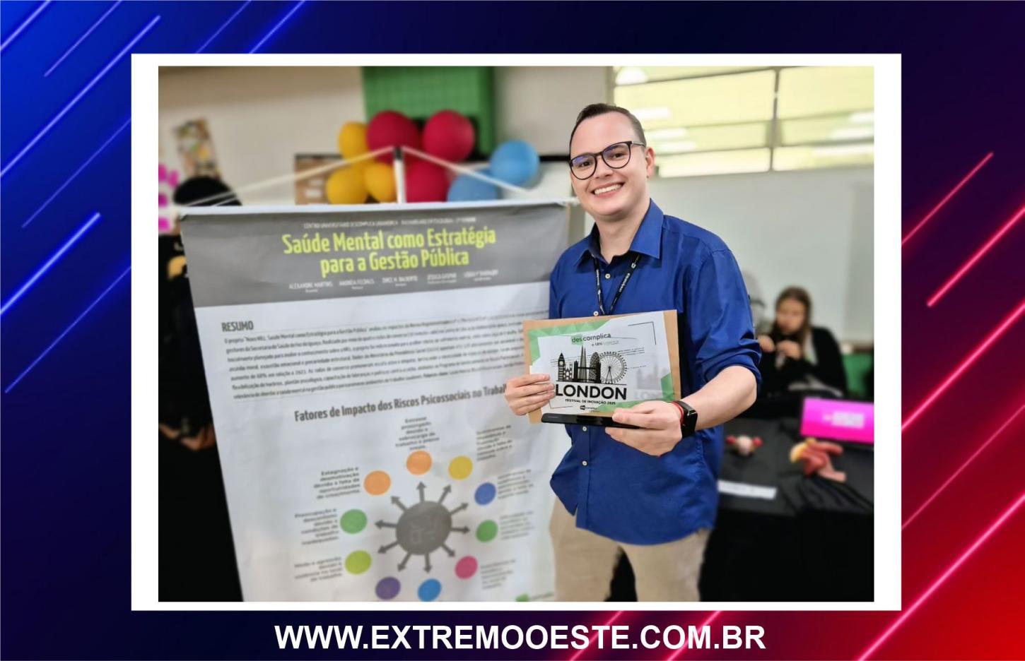 ESTUDANTE É PREMIADO PELO 3º ANO POR VALORIZAR PROFISSIONAIS DA SAÚDE