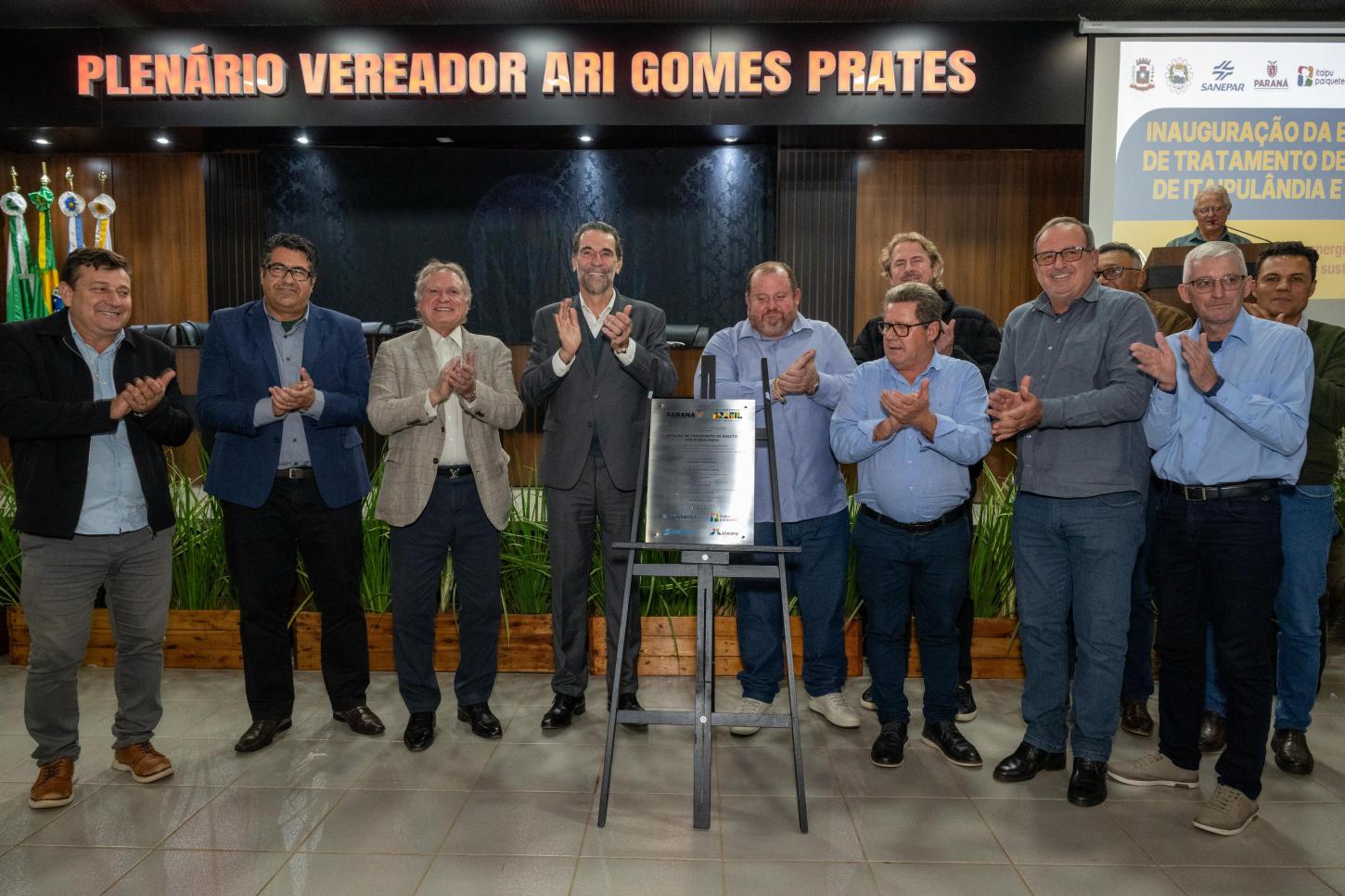 ITAIPU E SANEPAR INAUGURAM ESTAÇÃO DE TRATAMENTO DE ESGOTO EM ITAIPULÂNDIA