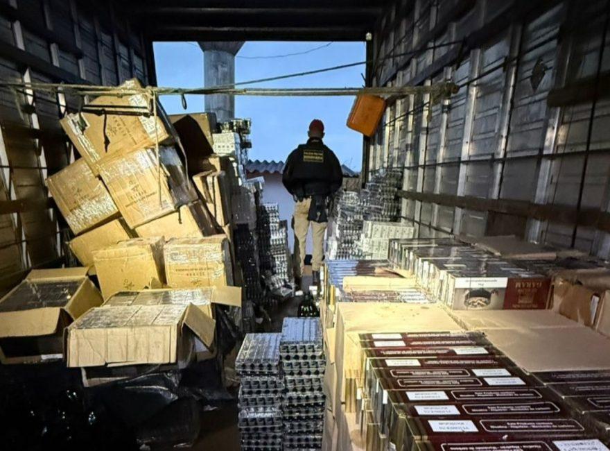 POLÍCIA RODOVIÁRIA ESTADUAL INTERCEPTA CARGA DE R$ 3,2 MILHÕES EM CONTRABANDO NA BR-369