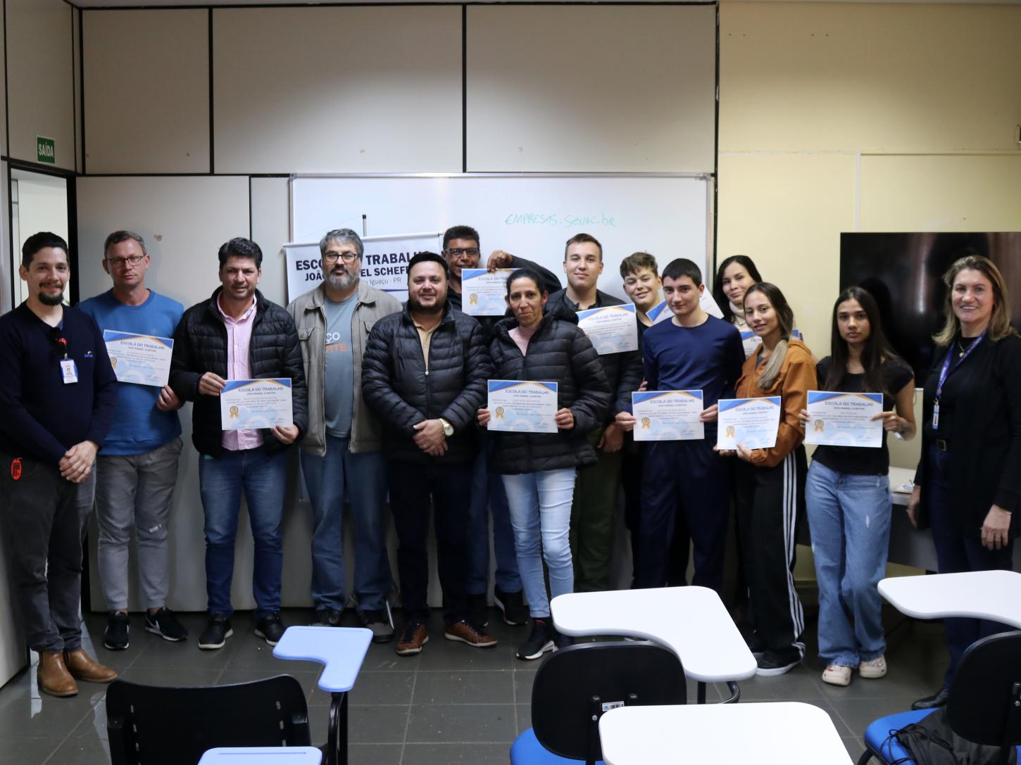 ENCERRAMENTO DE MAIS UM CURSO REFORÇA CAPACITAÇÃO PROFISSIONAL EM INFORMÁTICA EM SÃO MIGUEL DO IGUAÇU