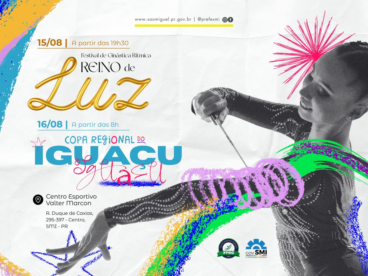 EVENTOS DE GINÁSTICA RÍTMICA IRÃO MARCAR O MÊS DE AGOSTO EM SÃO MIGUEL DO IGUAÇU