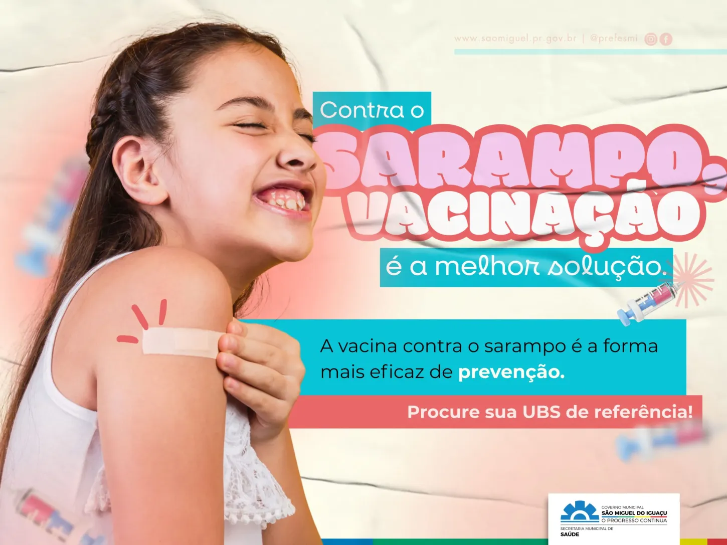 SÃO MIGUEL DO IGUAÇU REFORÇA VACINAÇÃO E ALERTA CONTRA O SARAMPO