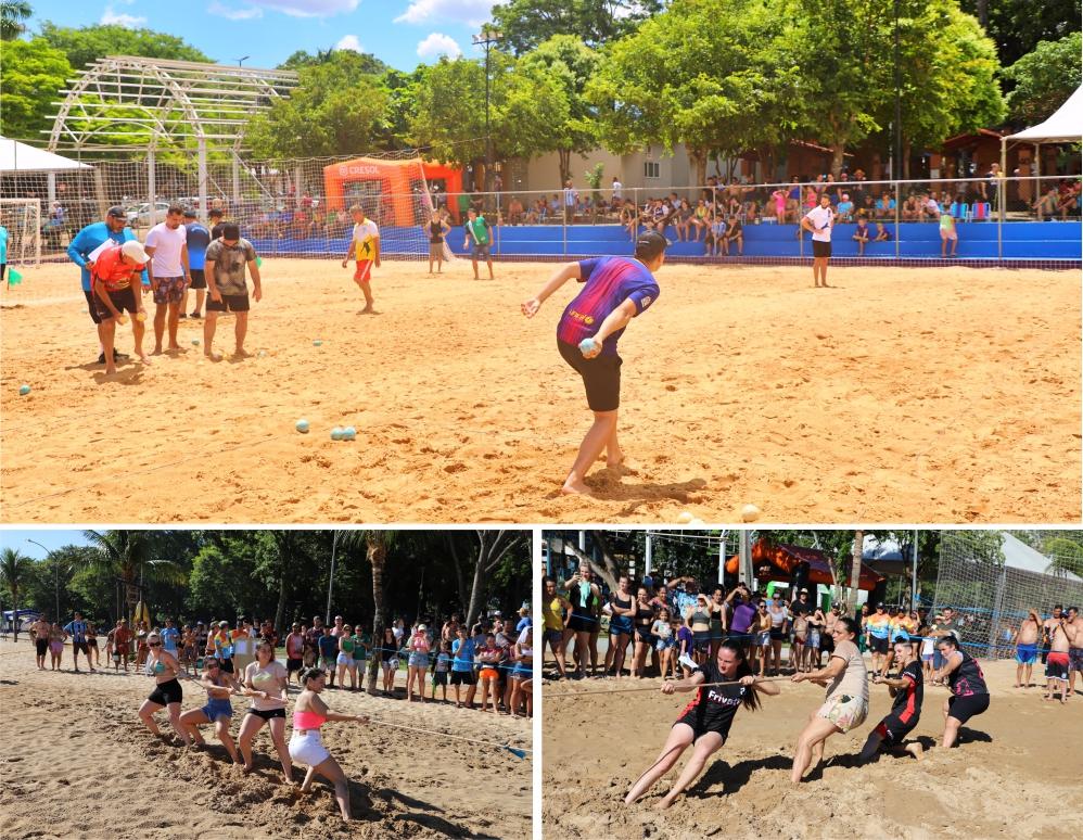 BOCHA DE AREIA E CABO DE GUERRA ABREM O ITAVERÃO EM ITAIPULÂNDIA NO DIA 17 DE JANEIRO