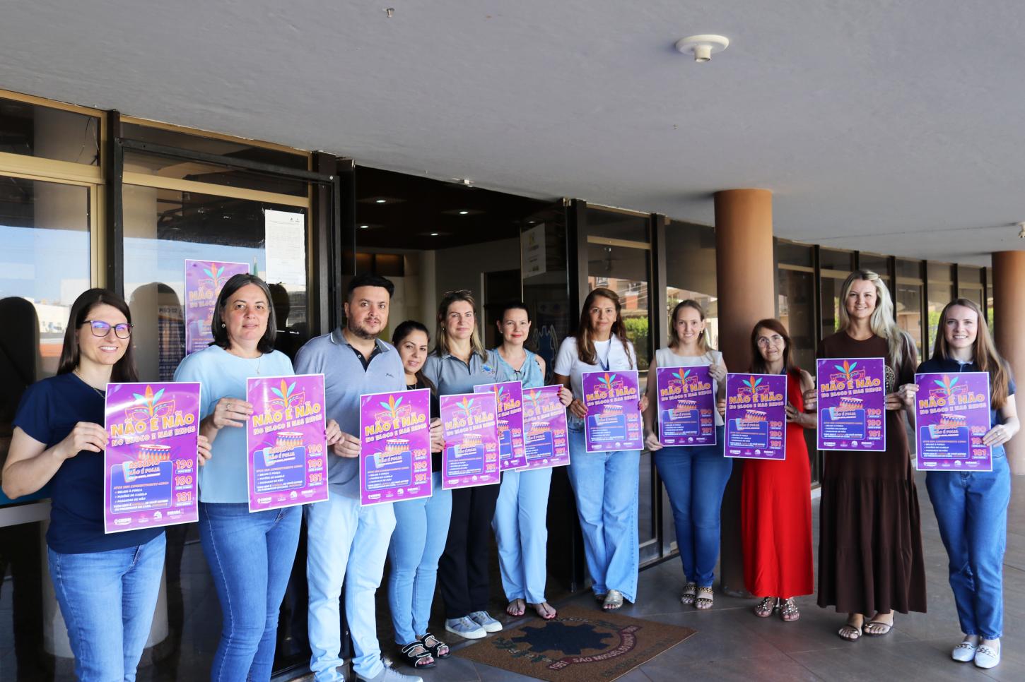 SÃO MIGUEL INTENSIFICA CAMPANHA “NÃO É NÃO” REFORÇA RESPEITO E COMBATE À IMPORTUNAÇÃO SEXUAL NO CARNAVAL   