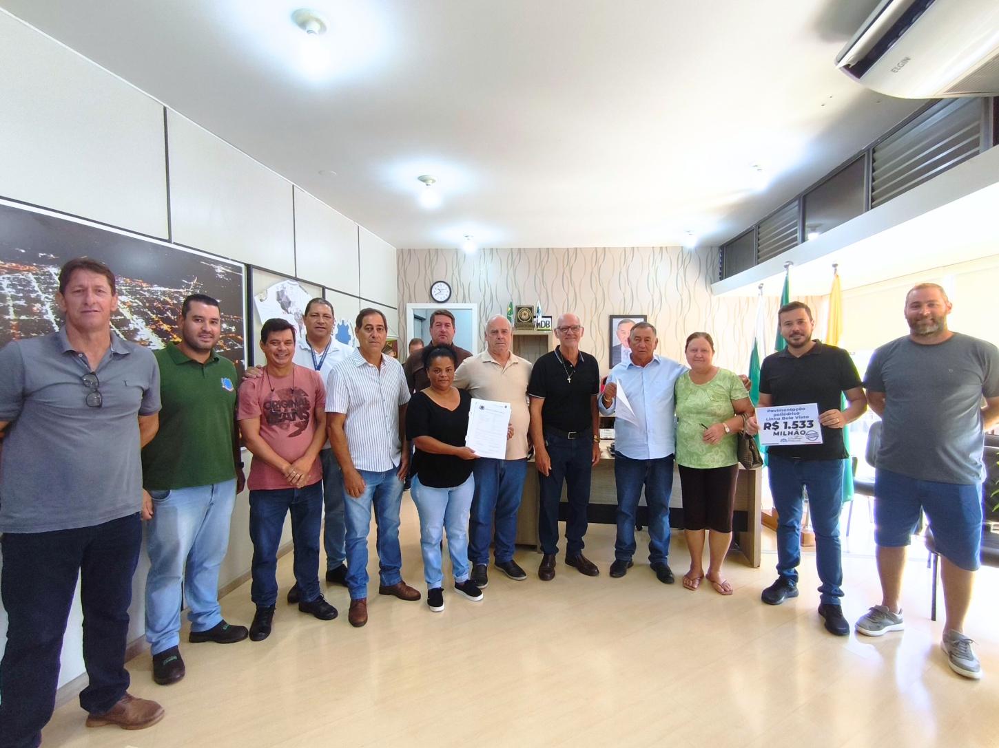 GOVERNO MUNICIPAL DE SÃO MIGUEL ASSINA ORDEM DE SERVIÇO PARA PAVIMENTAÇÃO POLIÉDRICA NA LINHA BELA VISTA