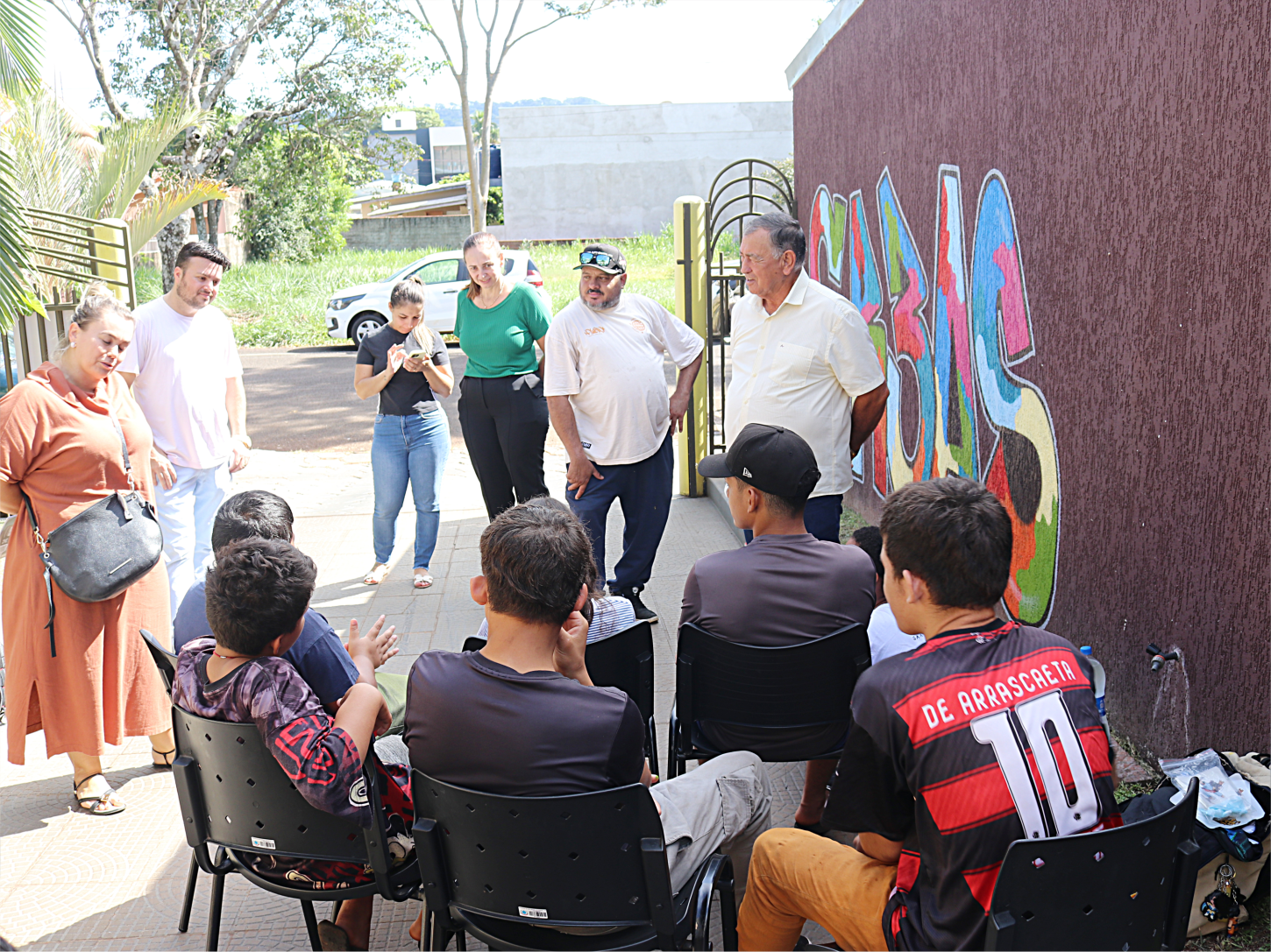 OFICINA DE GRAFITE É DESENVOLVIDO COM ADOLESCENTES ATENDIDOS PELA REDE DE PROTEÇÃO DO MUNICÍPIO DE SÃO MIGUEL