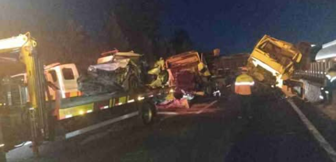 GRAVE ACIDENTE COM SEIS VEÍCULOS DEIXA UM MORTO NA BR-376