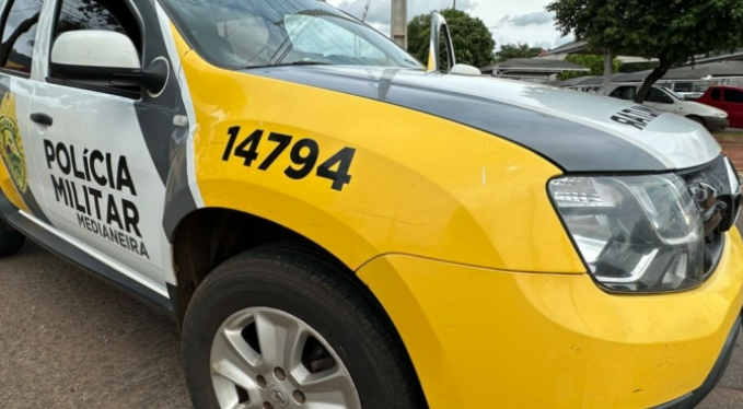 HOMEM É DETIDO APÓS AMEAÇAR ESPOSA E FILHA GESTANTE COM FACA EM SÃO MIGUEL DO IGUAÇU