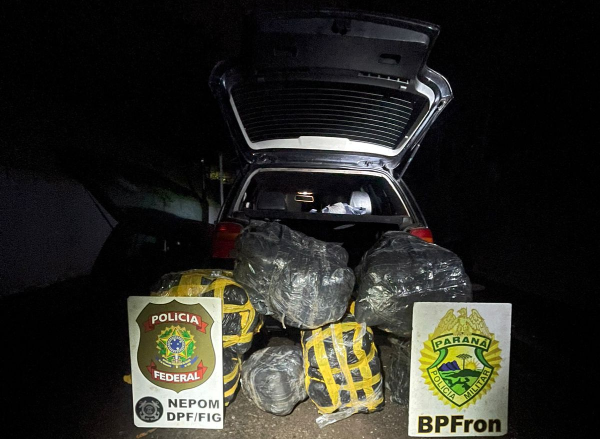 OPERAÇÃO CONJUNTA APREENDE QUASE 100 KG DE DROGA EM FOZ DO IGUAÇU