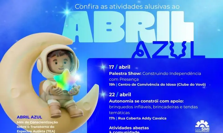 ABRIL AZUL: SÃO MIGUEL DO IGUAÇU PROMOVE AÇÕES DE CONSCIENTIZAÇÃO SOBRE O AUTISMO