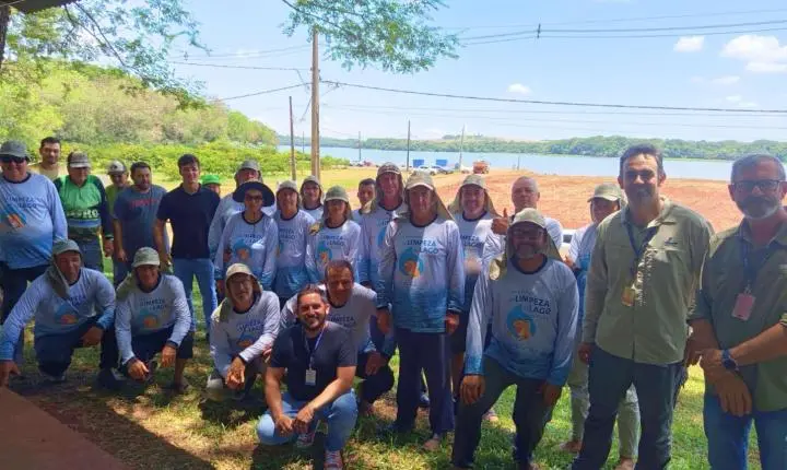 AÇÃO AMBIENTAL NO LAGO DE ITAIPU RECOLHE LIXO E REFORÇA PRESERVAÇÃO EM SÃO MIGUEL DO IGUAÇU