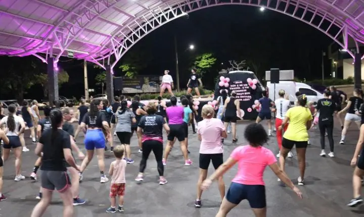 AULÃO DE RITBOX REÚNE MULHERES EM AÇÃO ESPECIAL DE SAÚDE E BEM-ESTAR EM SÃO MIGUEL DO IGUAÇU