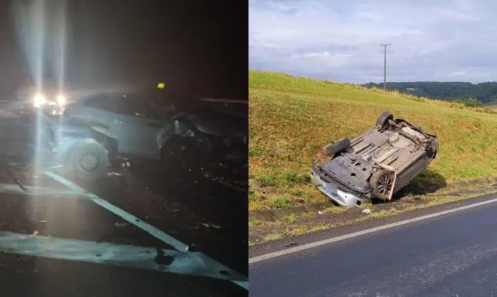 CAMINHONEIRO QUE PAROU PARA AJUDAR VÍTIMAS TEM CARRETA ATINGIDA NA BR-376