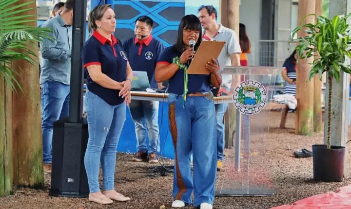 ESCOLA ESTADUAL ARANDU RENDA REALIZA ABERTURA DA 8ª SEMANA CULTURAL INDÍGENA EM ITAIPULÂNDIA