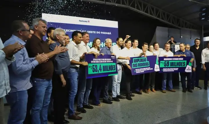 GOVERNADOR RATINHO JUNIOR ANUNCIA PACOTE DE MELHORIAS EM RODOVIAS QUE BENEFICIA ITAIPULÂNDIA E OESTE