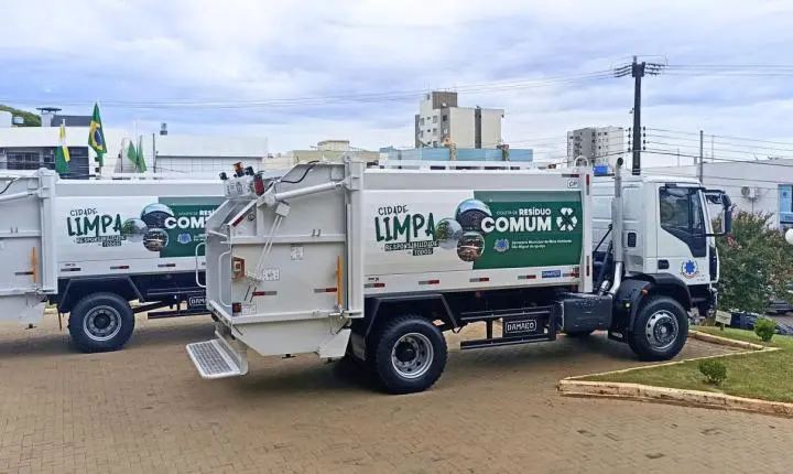 GOVERNO MUNICIPAL DE SÃO MIGUEL ADQUIRE DOIS NOVOS CAMINHÕES COMPACTADORES PARA FORTALECER A COLETA DE RESÍDUOS SÓLIDOS