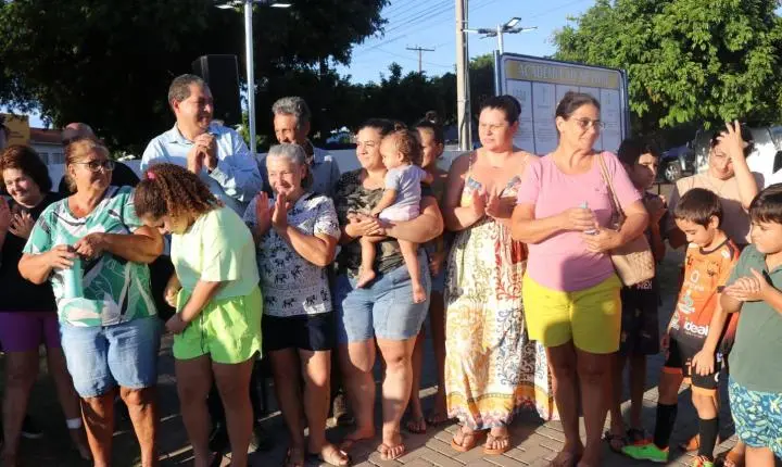 GOVERNO MUNICIPAL DE SÃO MIGUEL INAUGURA PRAÇA MANOEL ROSA NO BAIRRO SANTA CATARINA