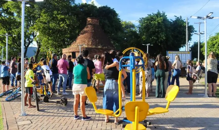 GOVERNO MUNICIPAL DE SÃO MIGUEL INAUGURA PRAÇA MANOEL ROSA NO BAIRRO SANTA CATARINA
