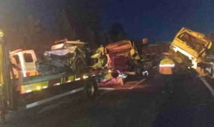 GRAVE ACIDENTE COM SEIS VEÍCULOS DEIXA UM MORTO NA BR-376