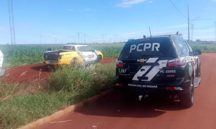 MOTORISTA DE APP E PASSAGEIRO SÃO BALEADOS EM ASSALTO NA BR-277; CARRO ROUBADO É RECUPERADO