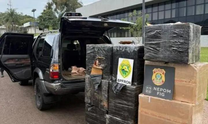 OPERAÇÃO INTEGRADA APREENDE CIGARROS, ELETRÔNICOS E PRENDE SUSPEITO NA FRONTEIRA