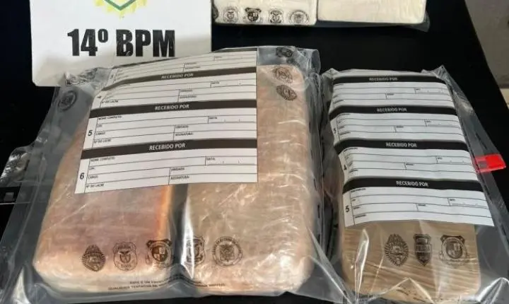 PM APREENDE GRANDE QUANTIDADE DE DROGAS NA BR-277 EM SÃO MIGUEL DO IGUAÇU