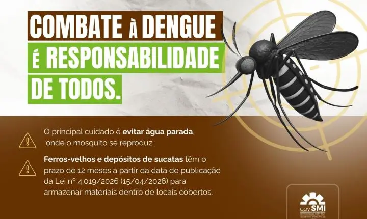 SÃO MIGUEL DO IGUAÇU REFORÇA REGRAS RÍGIDAS PARA COMBATE À DENGUE E PREVÊ MULTAS