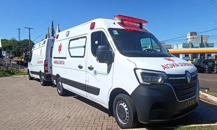 SÃO MIGUEL - Governo Municipal reforça frota da Saúde com duas novas ambulâncias adquiridas com recursos próprios