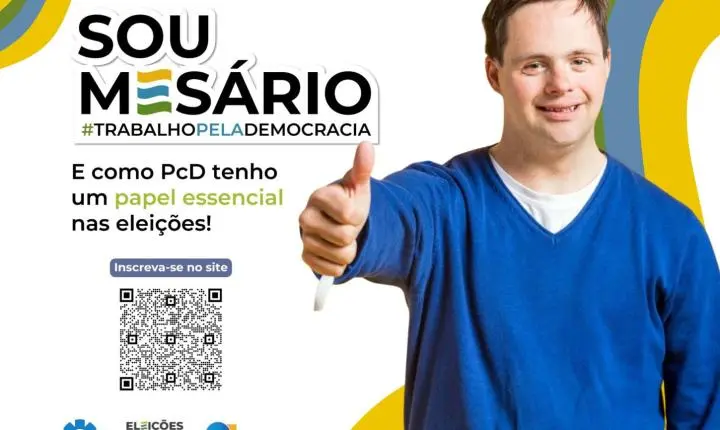 SÃO MIGUEL - JUSTIÇA ELEITORAL INCENTIVA PESSOAS COM DEFICIÊNCIA A ATUAREM COMO MESÁRIOS NAS ELEIÇÕES 2026