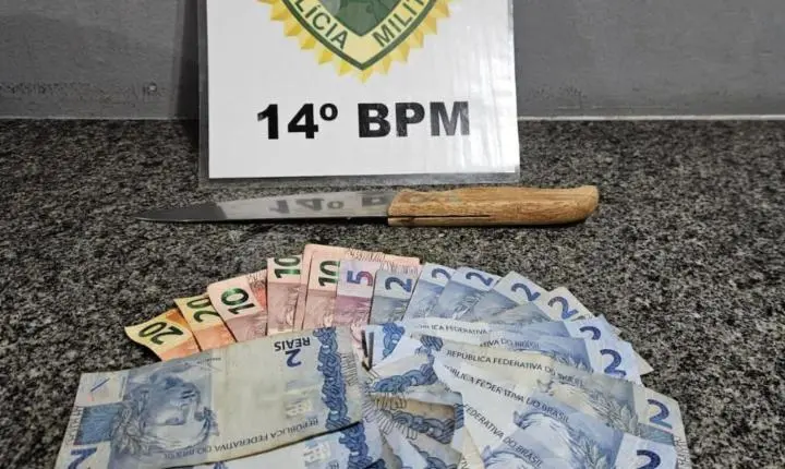 SUSPEITO DE ROUBO COM FACA É PRESO APÓS SER RECONHECIDO PELA VÍTIMA EM SÃO MIGUEL DO IGUAÇU